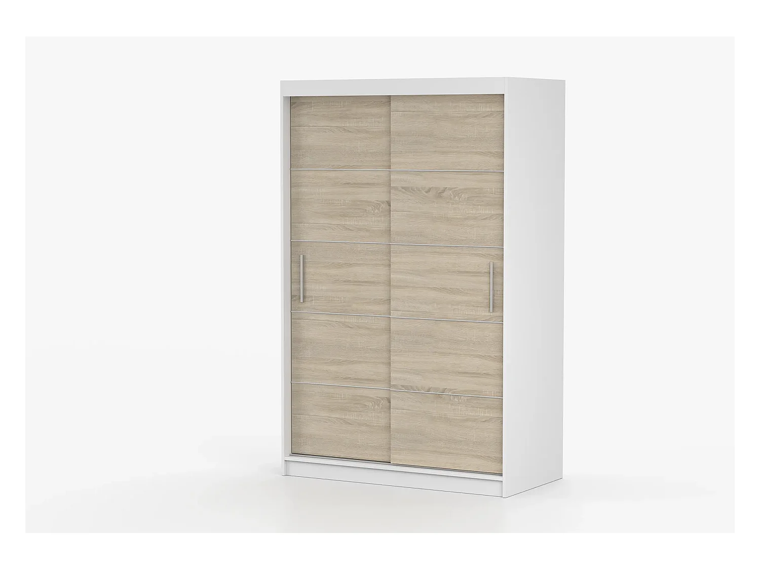 Armoire Lilwenn 120 - Blanc - Chêne