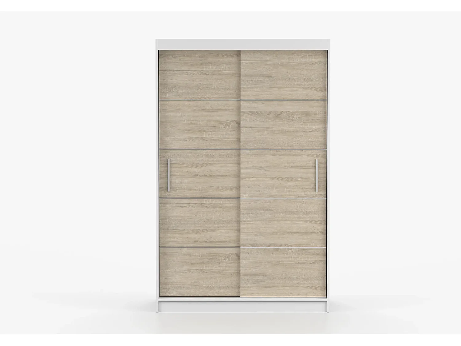 Armoire Lilwenn 120 - Blanc - Chêne