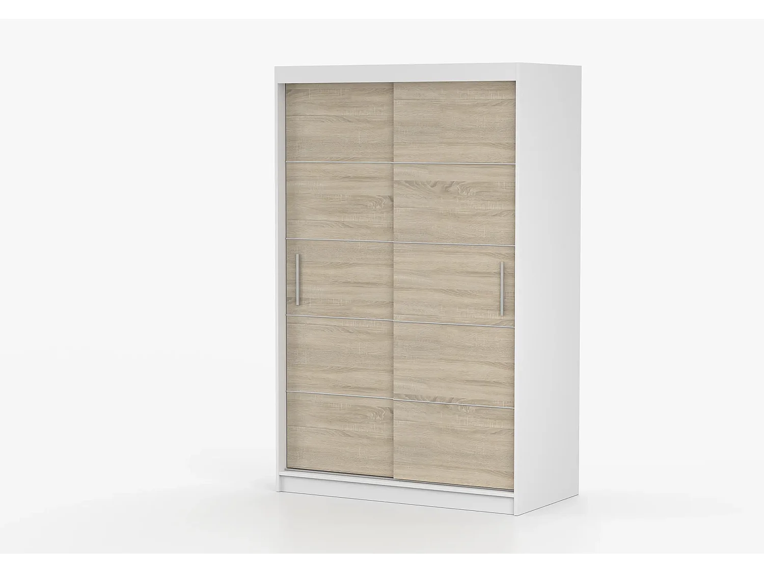 Armoire Lilwenn 120 - Blanc - Chêne