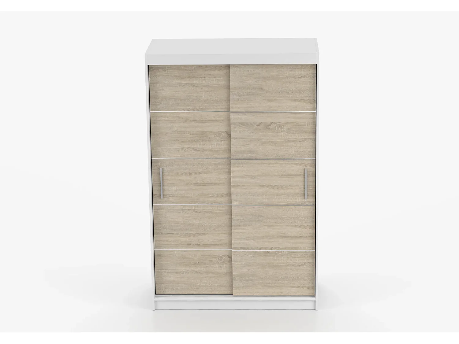 Armoire Lilwenn 120 - Blanc - Chêne