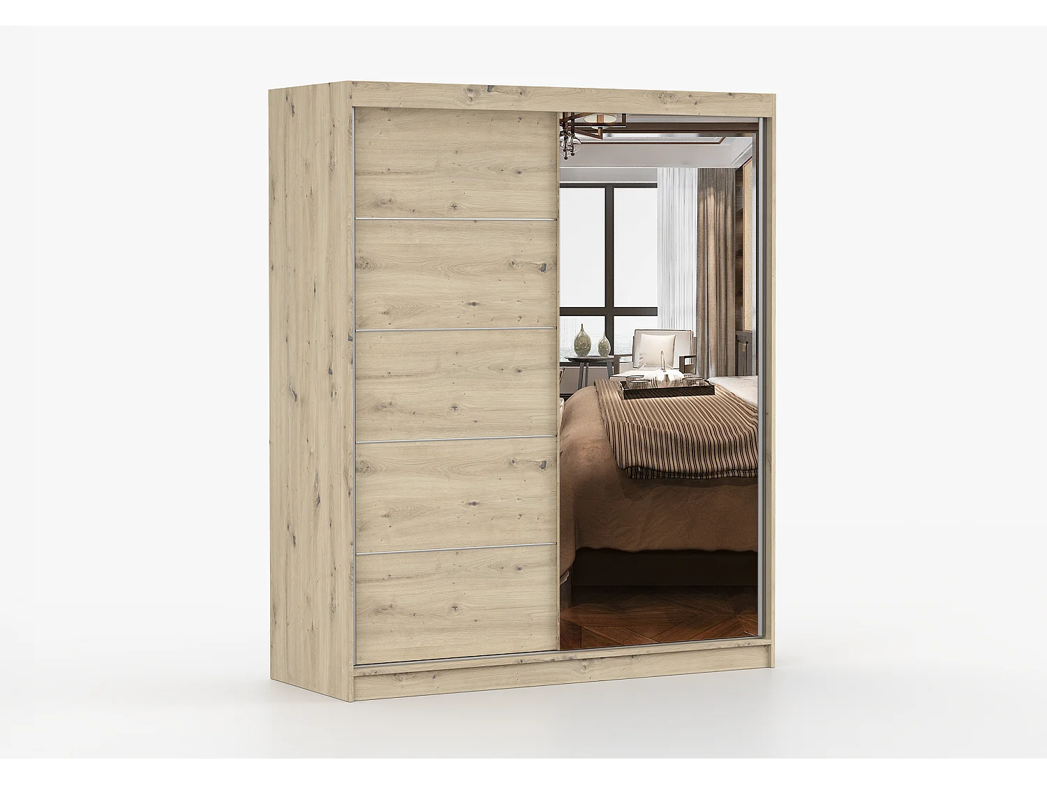 Armoire Ondine 160 cm avec miroir - Artisan