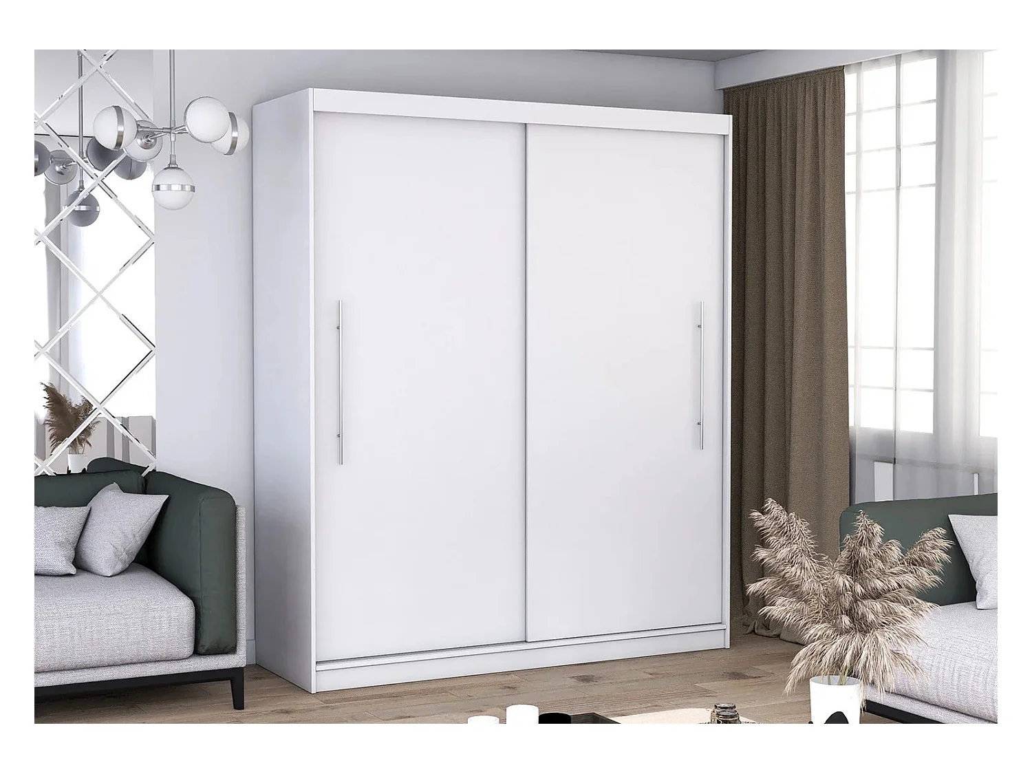 Armoire Miralys 203 cm - Blanc