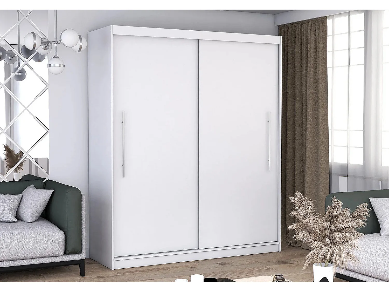 Armoire Miralys 203 cm - Blanc