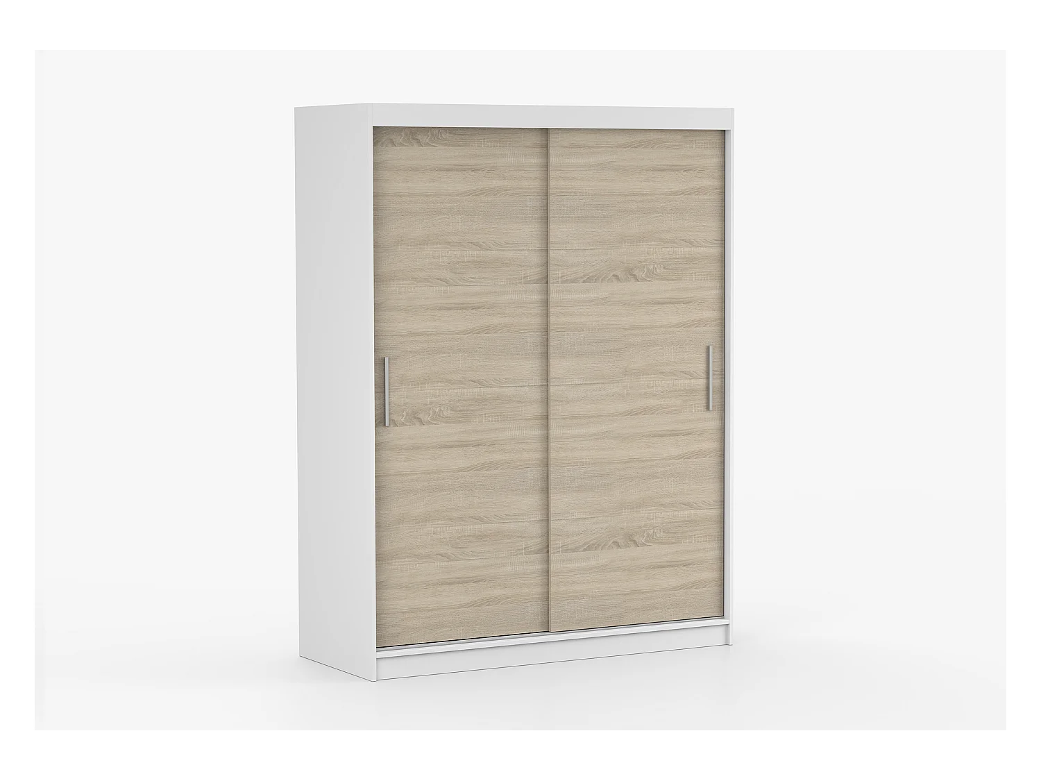 Armoire Elsinore 150 cm - Blanc - Chêne