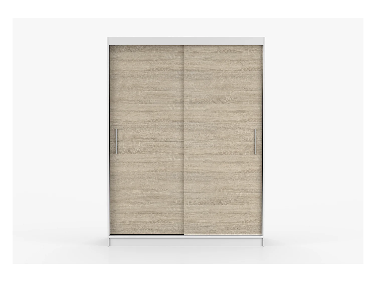 Armoire Elsinore 150 cm - Blanc - Chêne