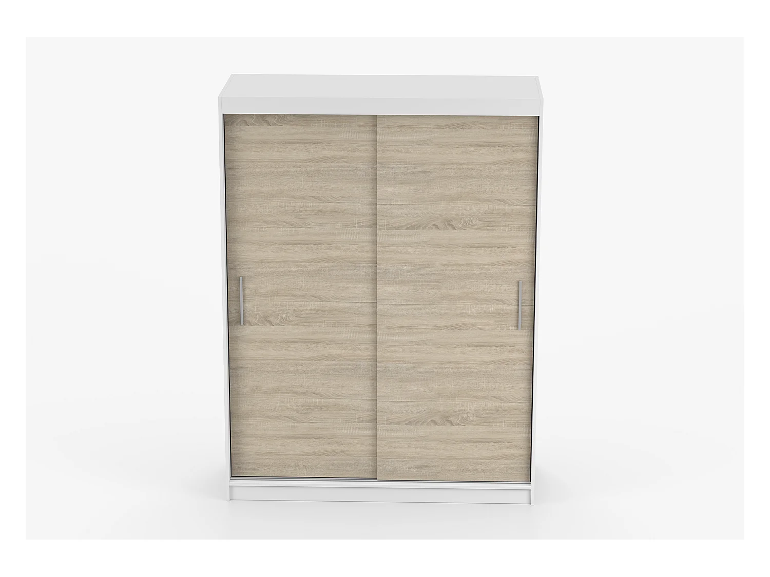 Armoire Elsinore 150 cm - Blanc - Chêne