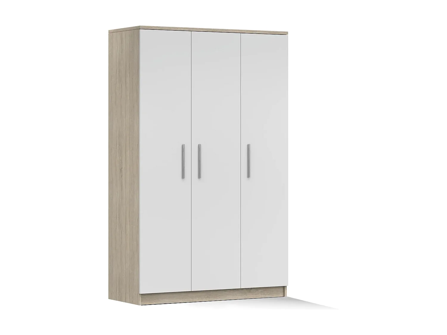 Armoire Illyria II 120 cm - Chêne - Blanc