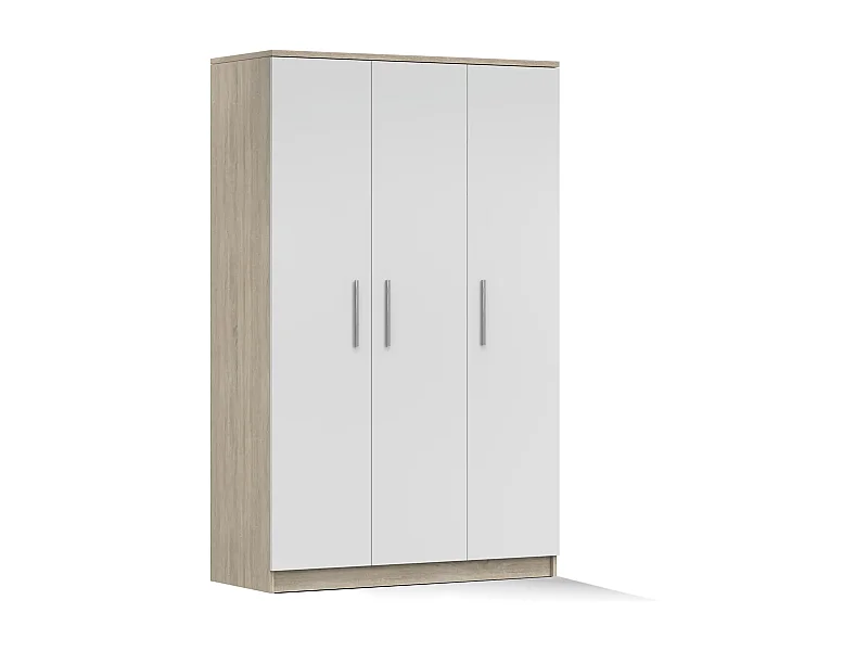 Armoire Illyria II 120 cm - Chêne - Blanc