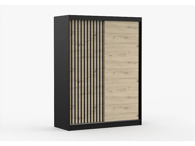 Armoire Phèdre 150 cm - Noir - Artisan