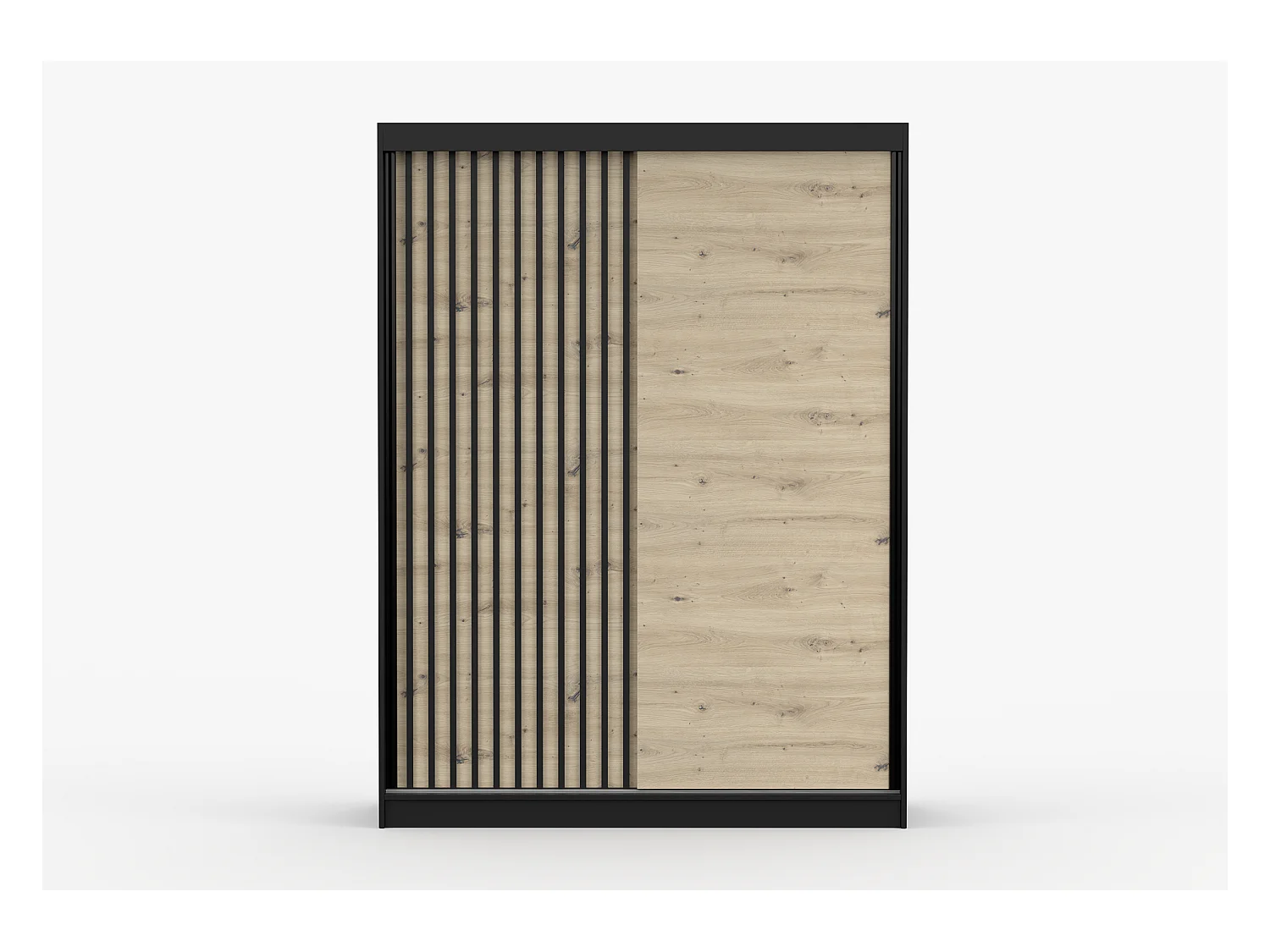 Armoire Phèdre 150 cm - Noir - Artisan