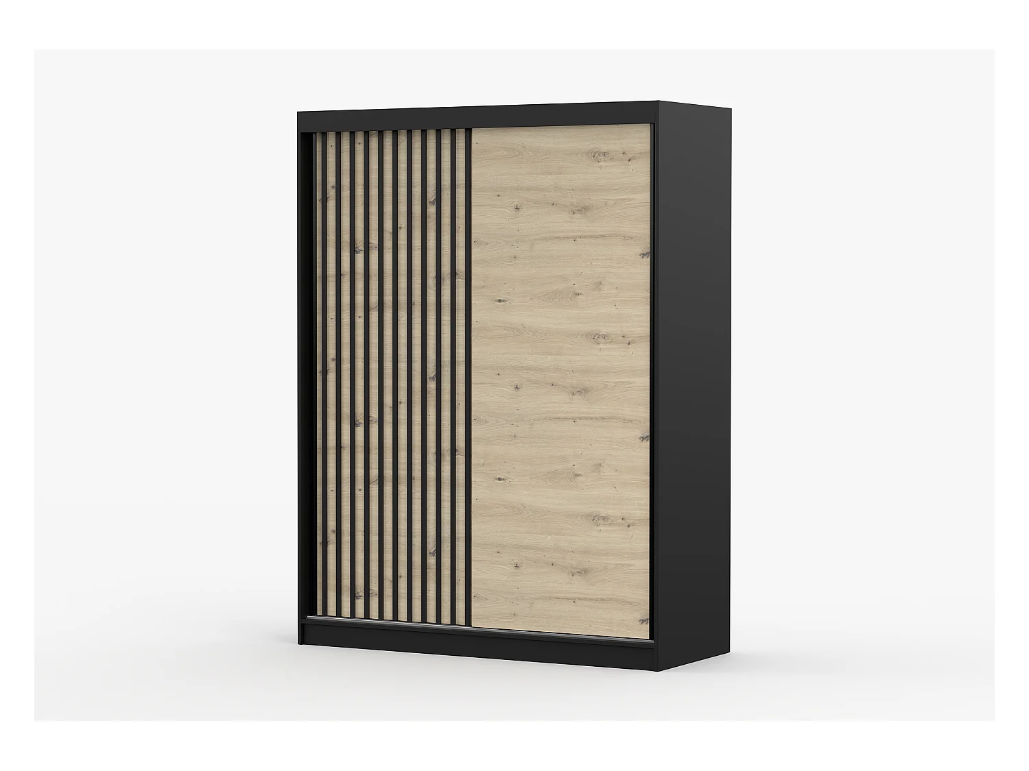 Armoire Phèdre 150 cm - Noir - Artisan