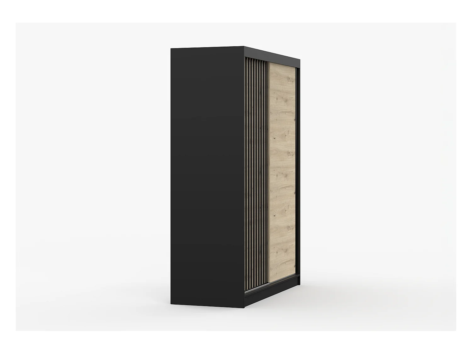 Armoire Phèdre 150 cm - Noir - Artisan