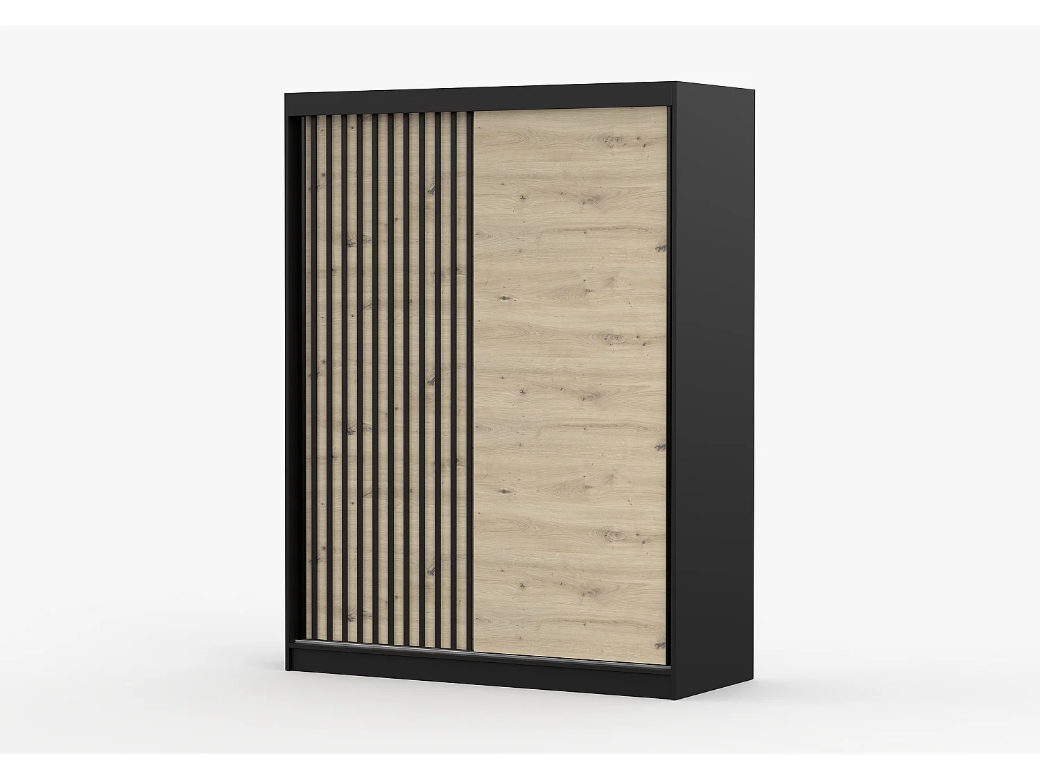 Armoire Phèdre 150 cm - Noir - Artisan