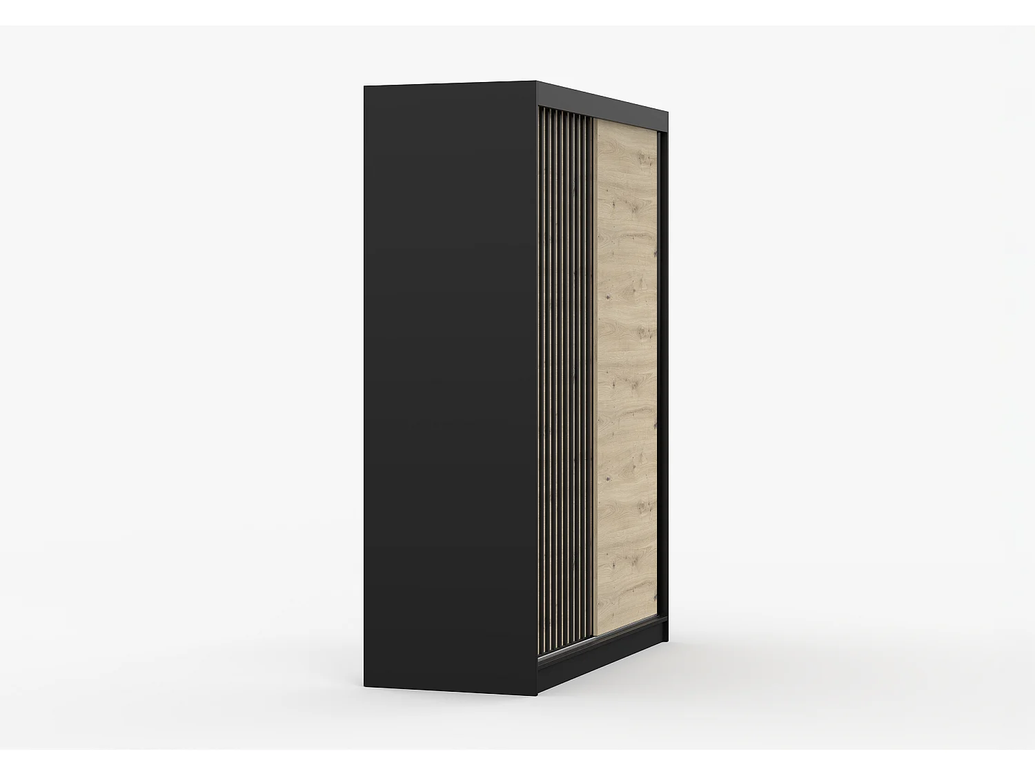 Armoire Phèdre 150 cm - Noir - Artisan