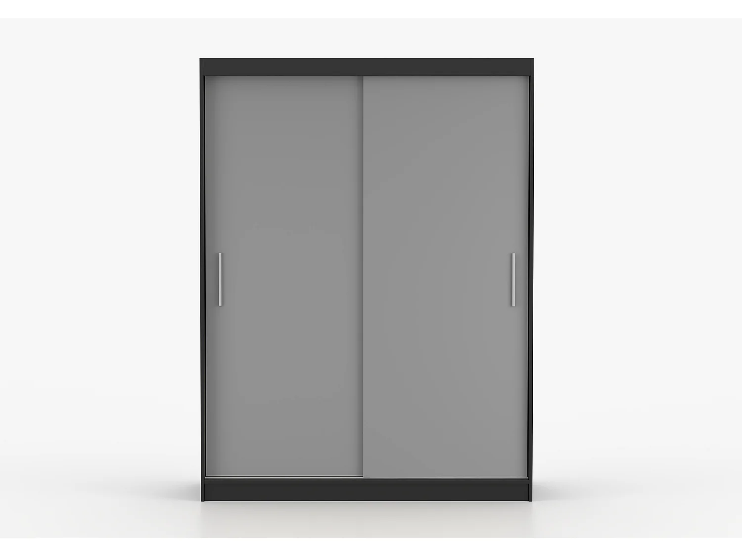 Armoire Elsinore 150 cm - Noir - Gris