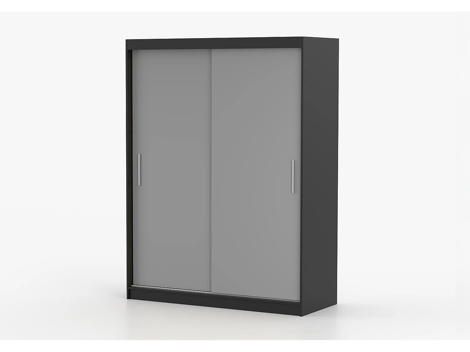 Armoire Elsinore 150 cm - Noir - Gris