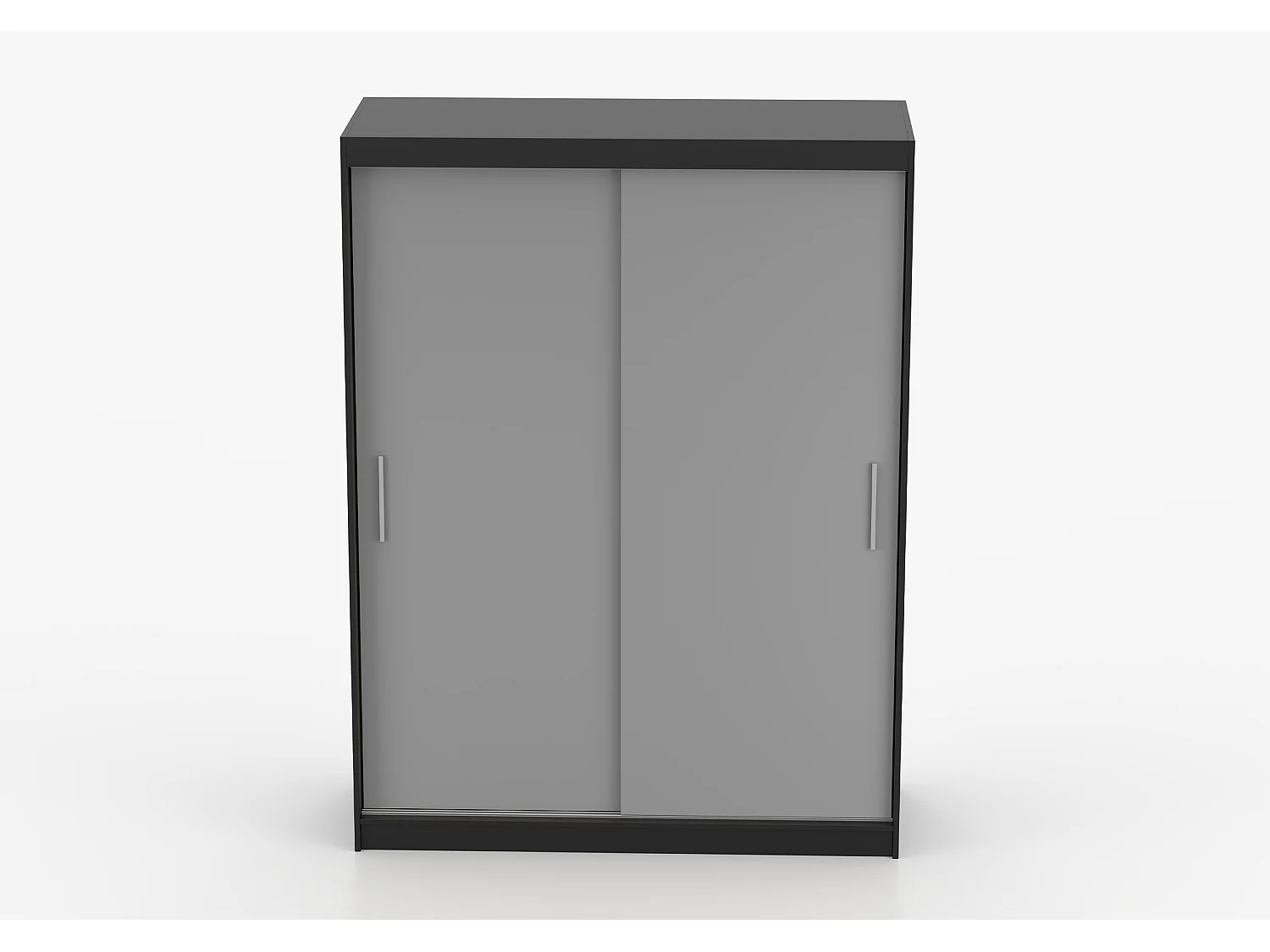 Armoire Elsinore 150 cm - Noir - Gris