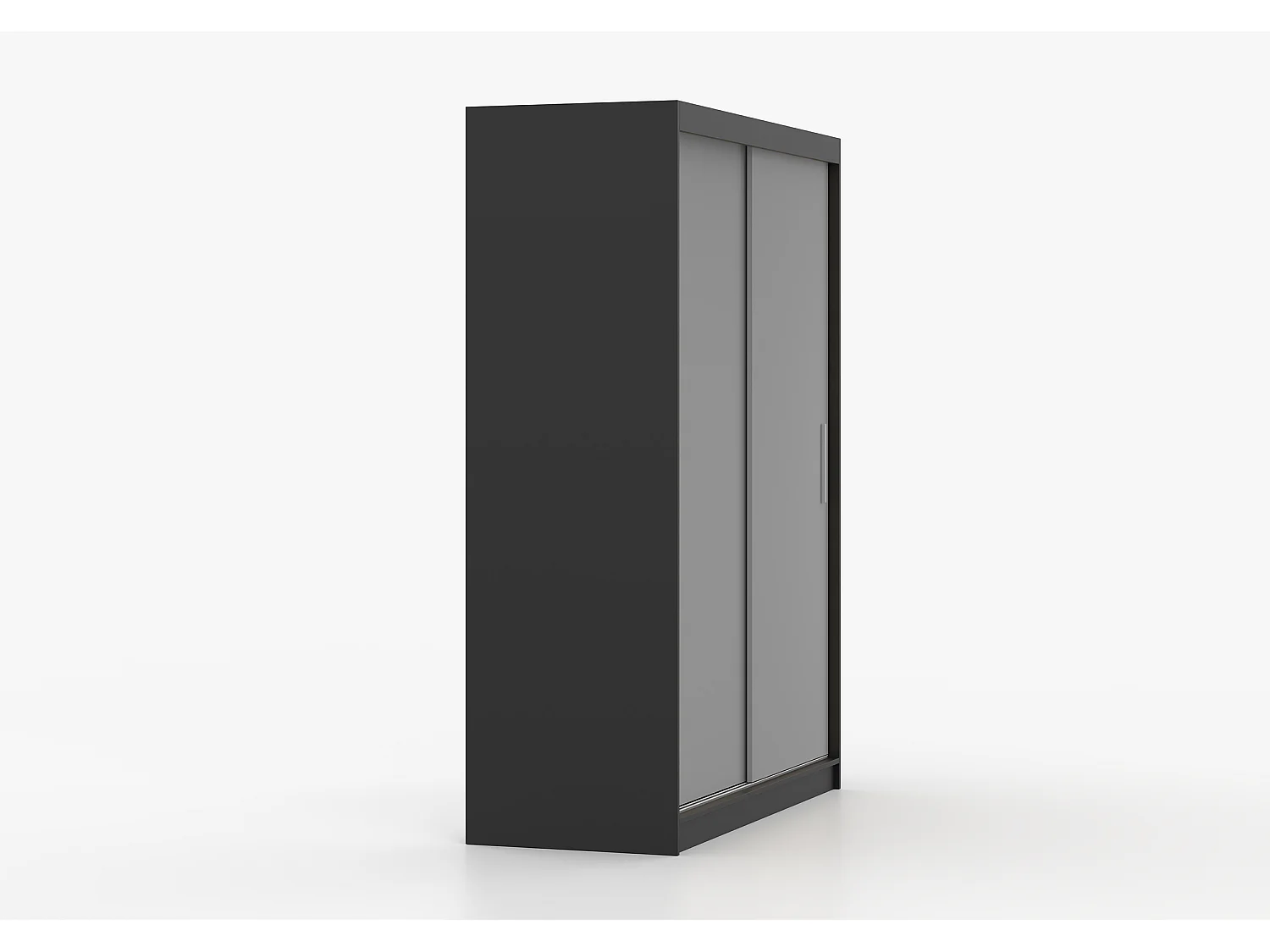 Armoire Elsinore 150 cm - Noir - Gris