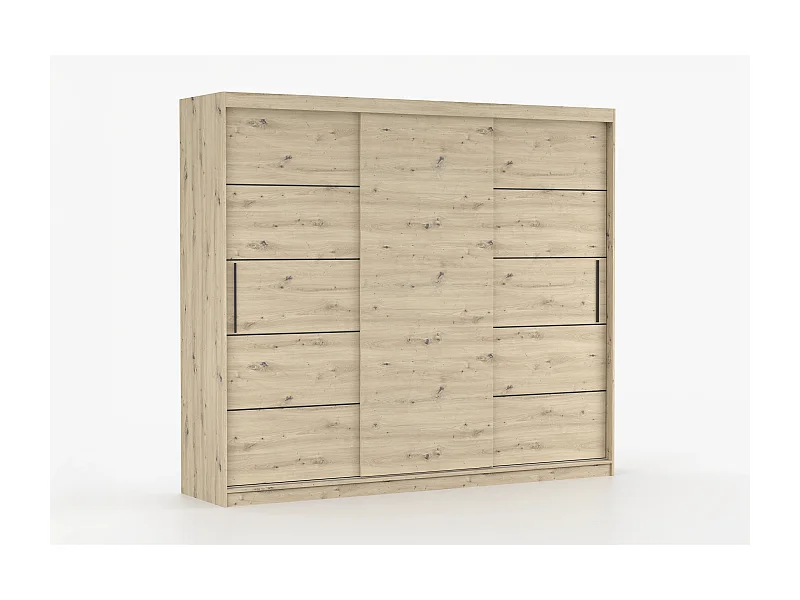 Armoire Eolia 250 cm - Effet bois