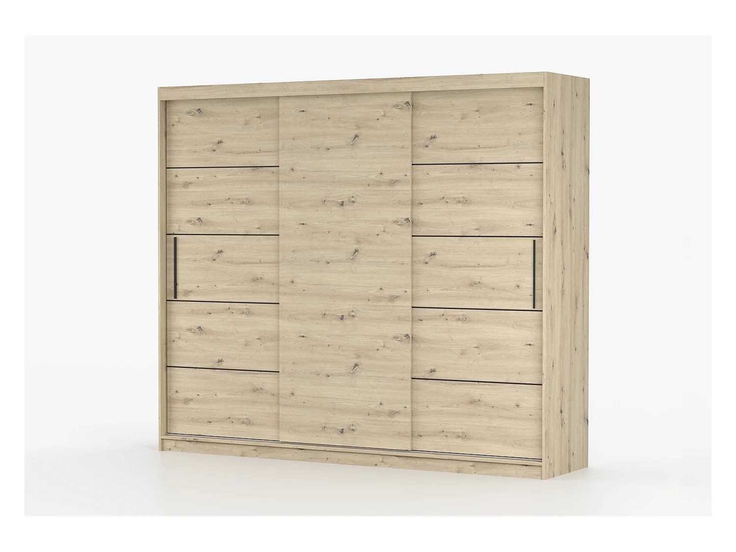 Armoire Eolia 250 cm - Effet bois
