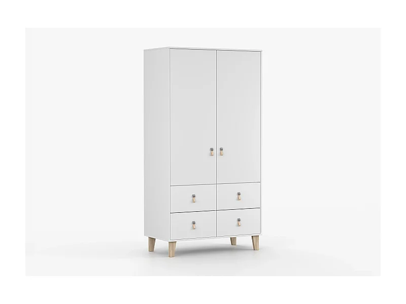 Armoire  Liora blanc –  201x105x55 cm