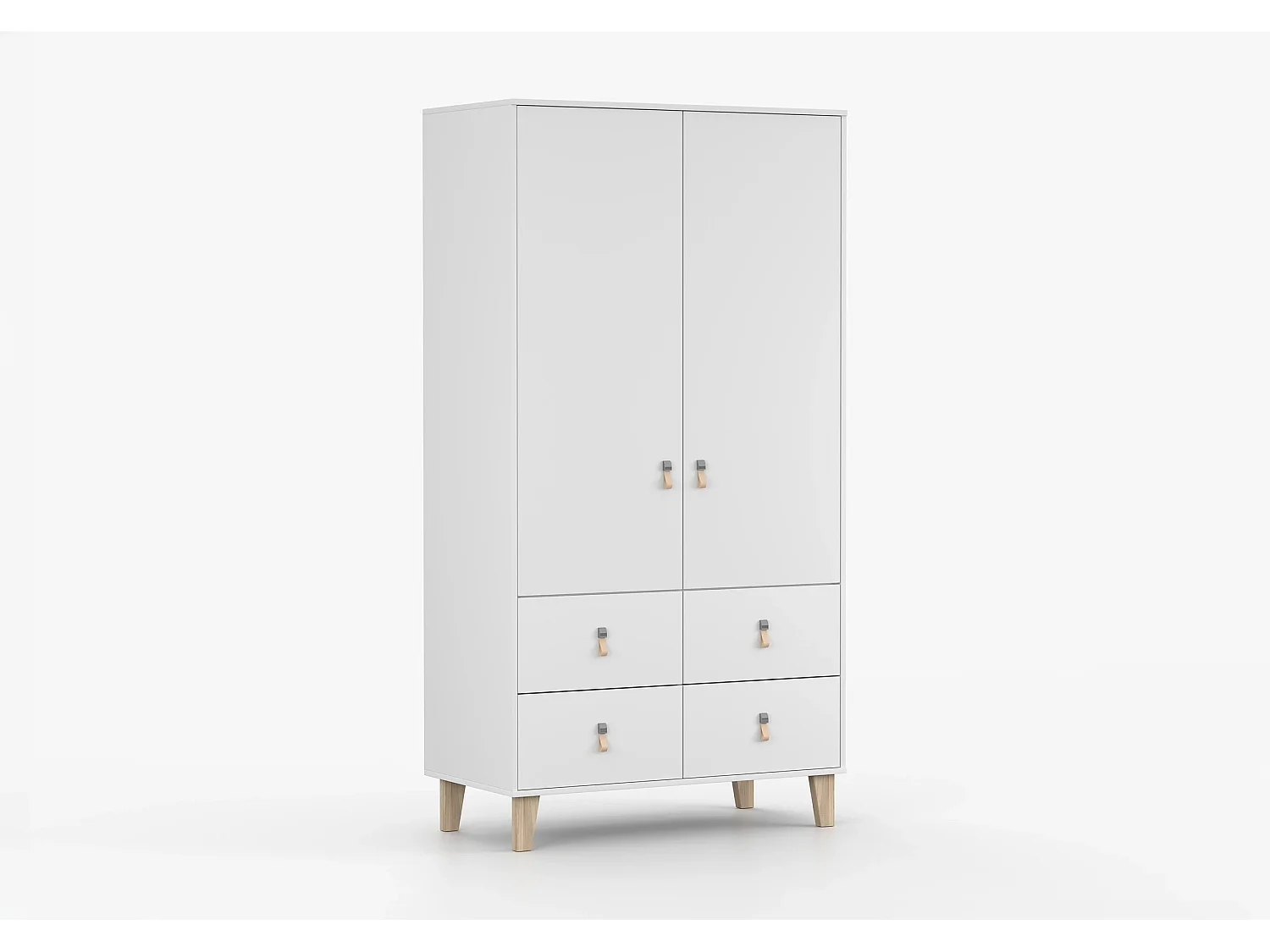 Armoire  Liora blanc –  201x105x55 cm