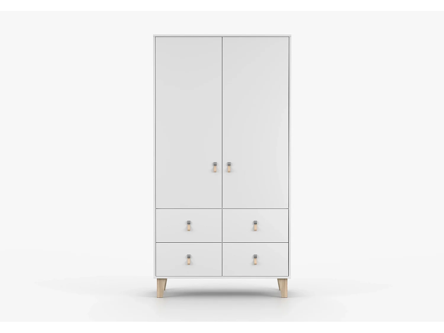Armoire  Liora blanc –  201x105x55 cm