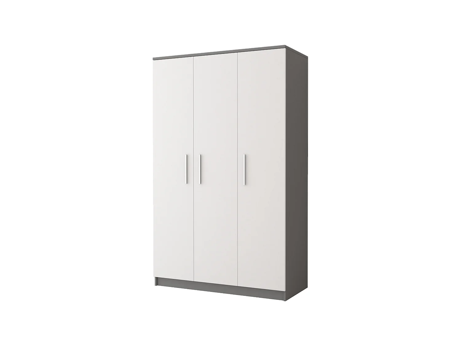 Armoire Illyria II 120 cm - Gris - Blanc