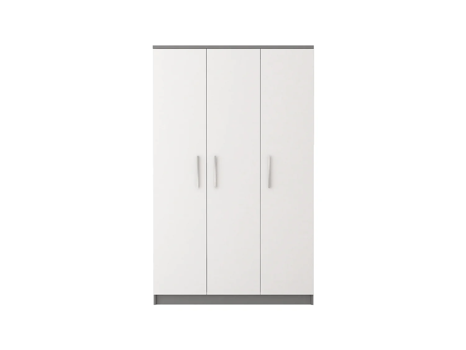 Armoire Illyria II 120 cm - Gris - Blanc