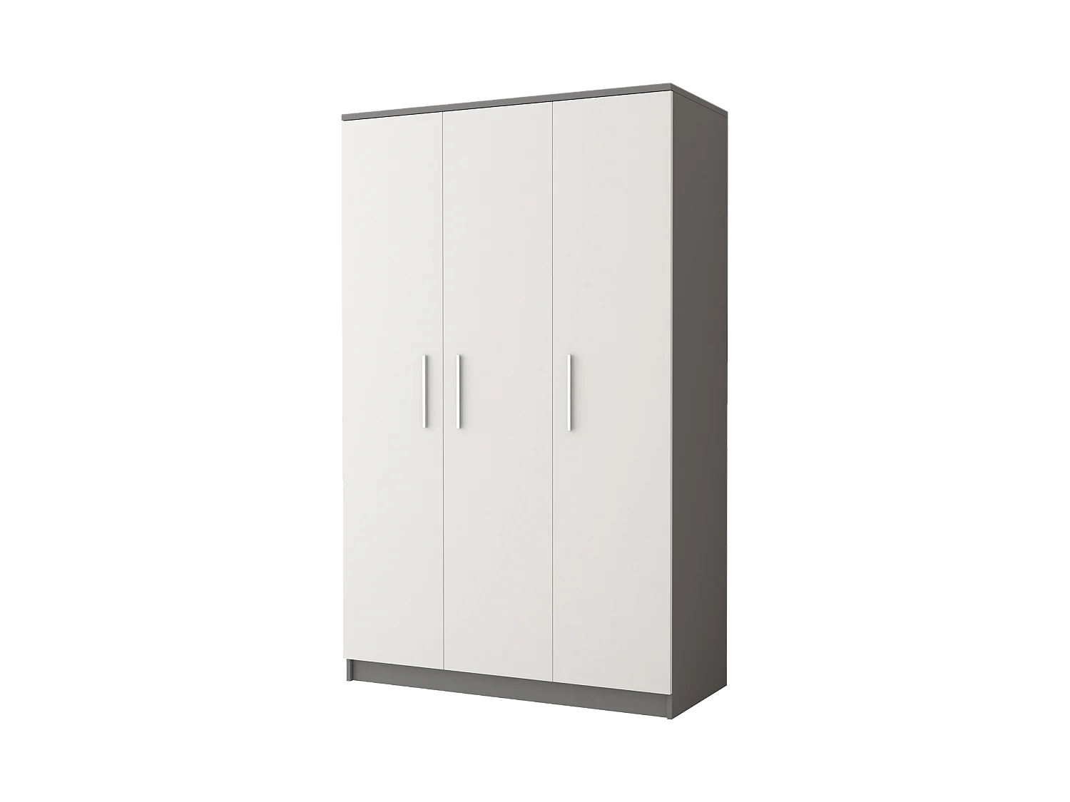 Armoire Illyria II 120 cm - Gris - Blanc