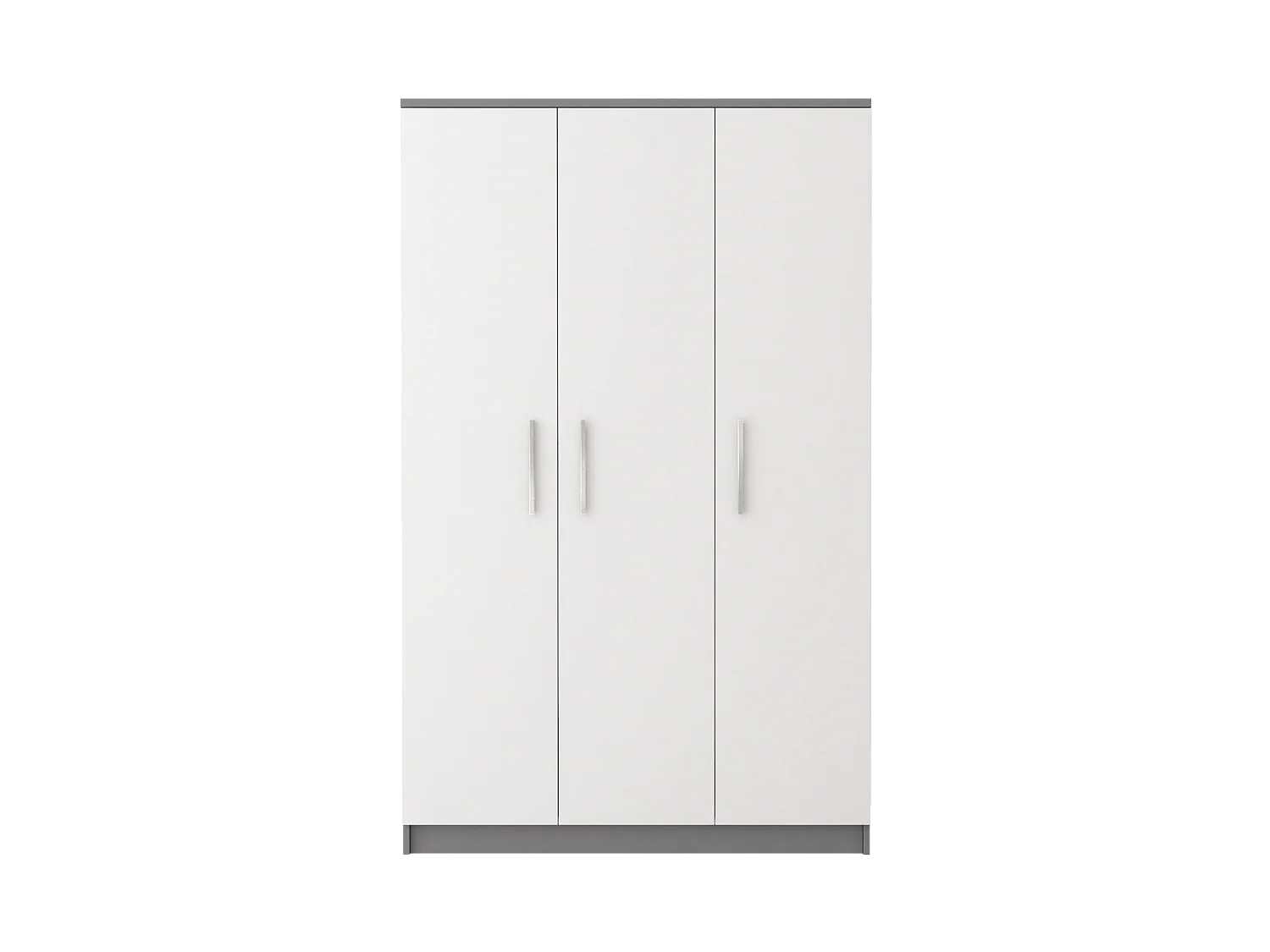Armoire Illyria II 120 cm - Gris - Blanc