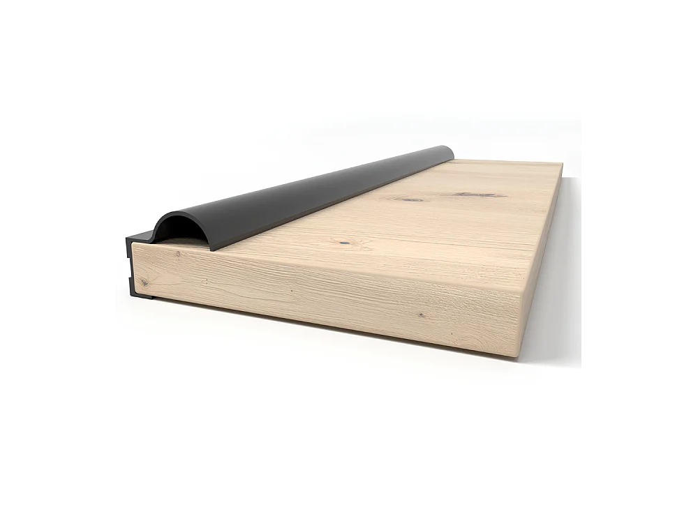 Armoire Elowen 150 cm avec miroir - Chêne - Blanc