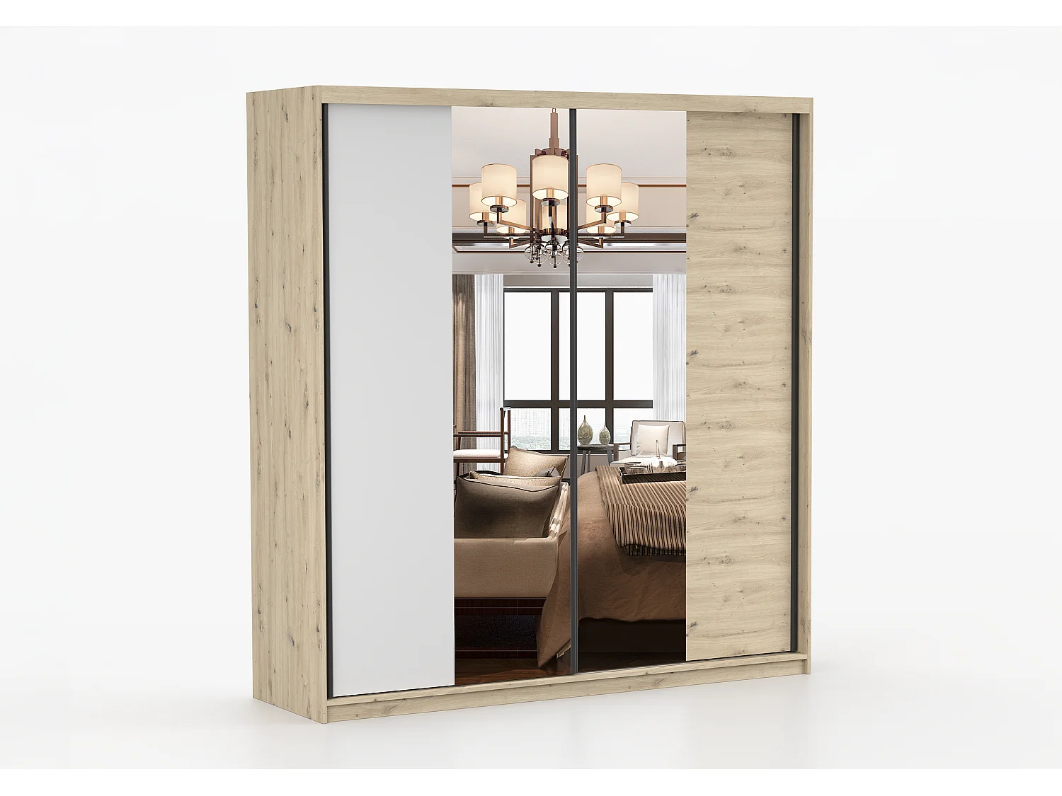 Armoire Taig 203 cm  Artisan - Blanc