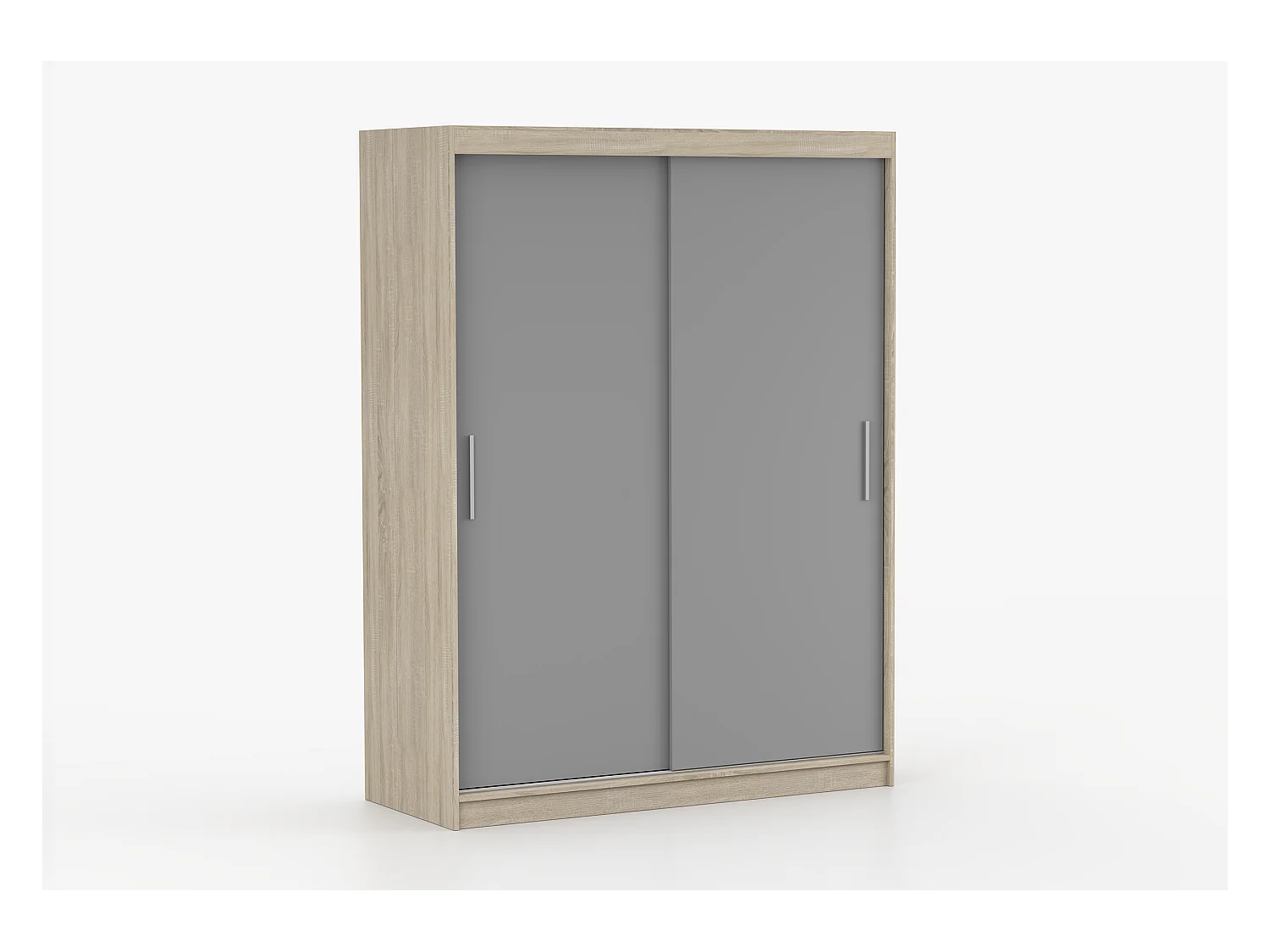 Armoire Elsinore 150 cm - Chêne - Gris