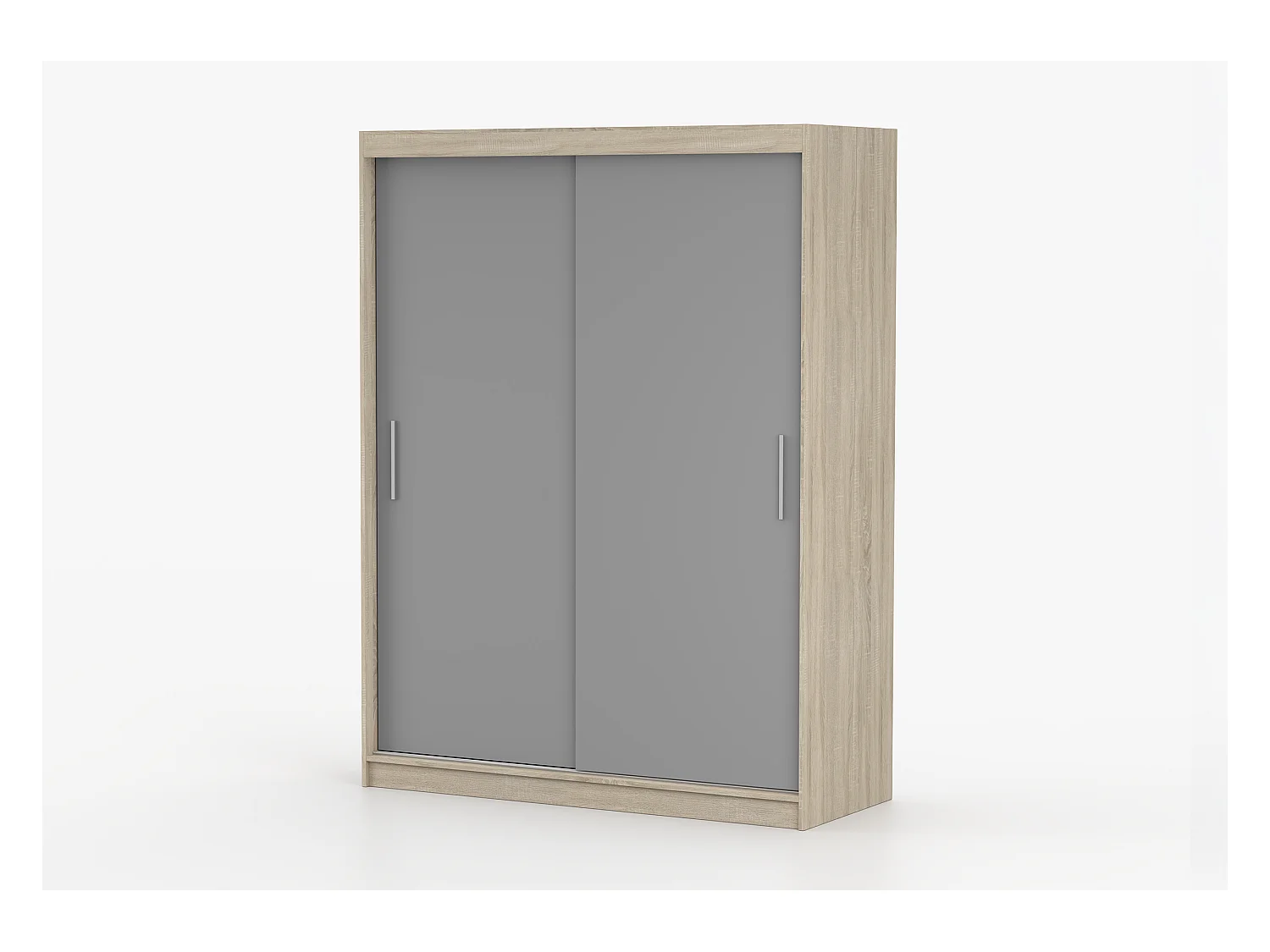 Armoire Elsinore 150 cm - Chêne - Gris