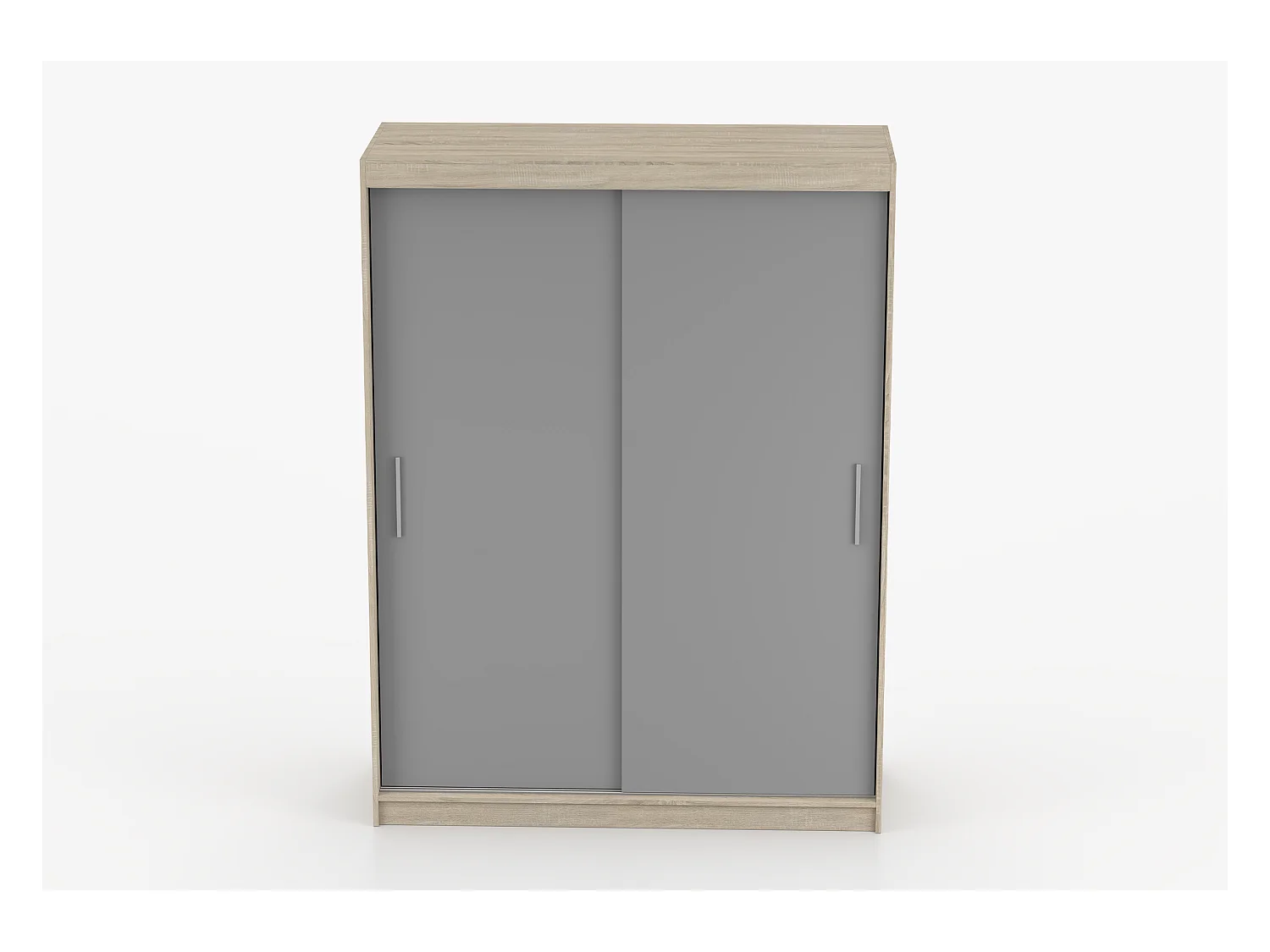 Armoire Elsinore 150 cm - Chêne - Gris