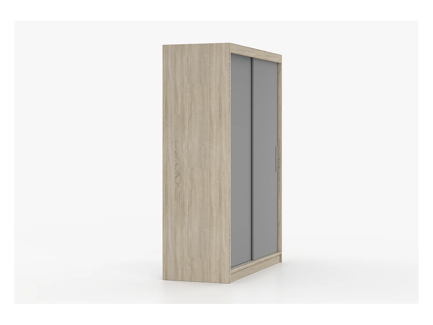 Armoire Elsinore 150 cm - Chêne - Gris