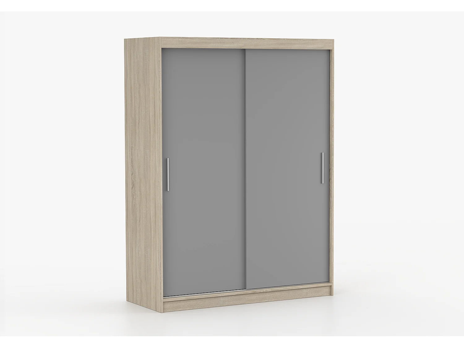Armoire Elsinore 150 cm - Chêne - Gris