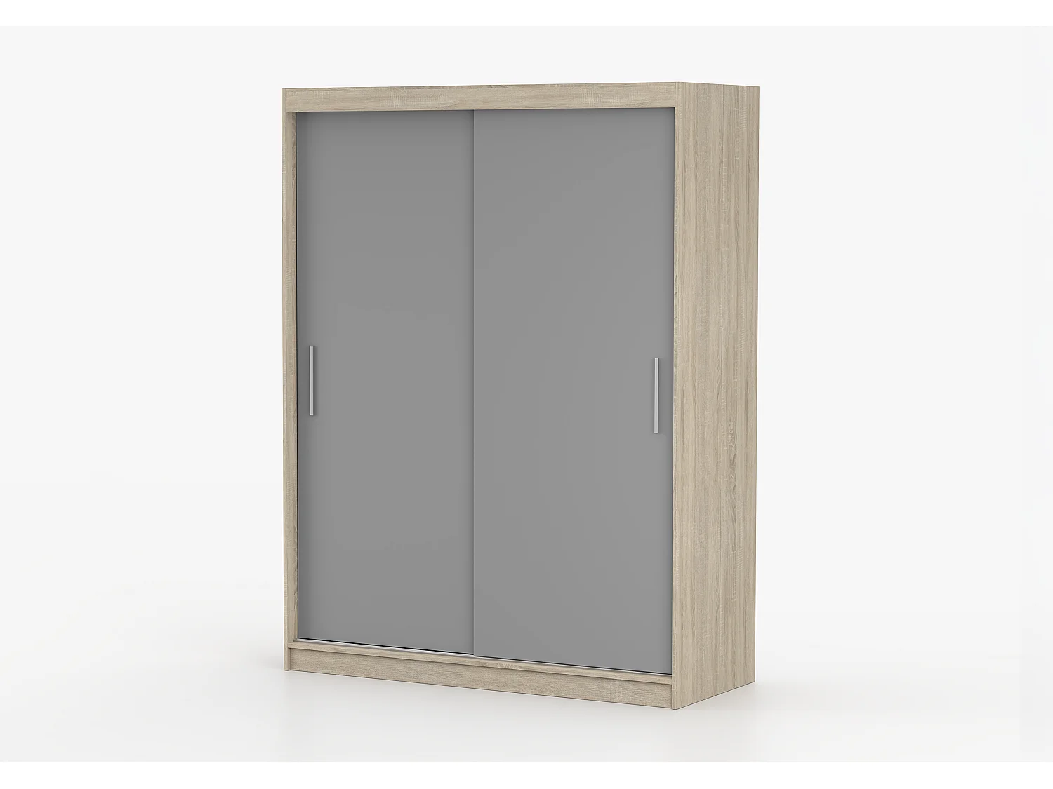 Armoire Elsinore 150 cm - Chêne - Gris