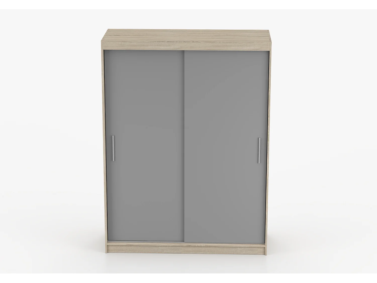 Armoire Elsinore 150 cm - Chêne - Gris