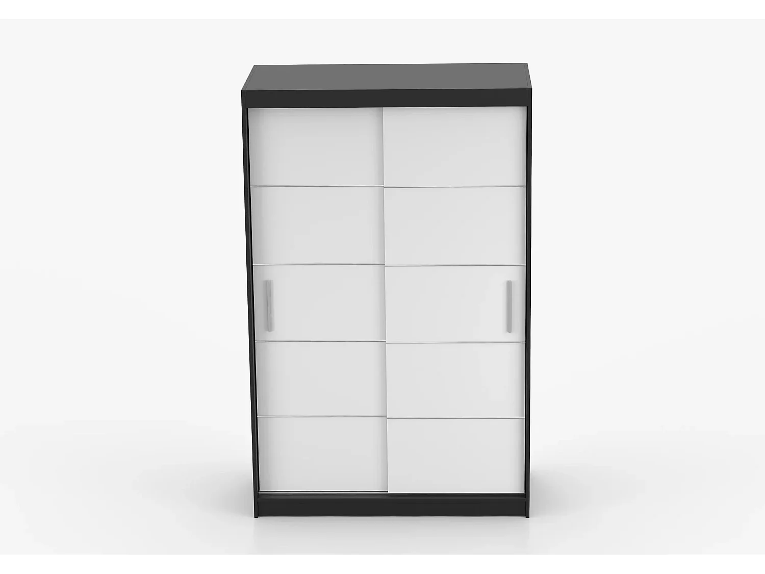 Armoire Lilwenn 120 - Noir - Blanc