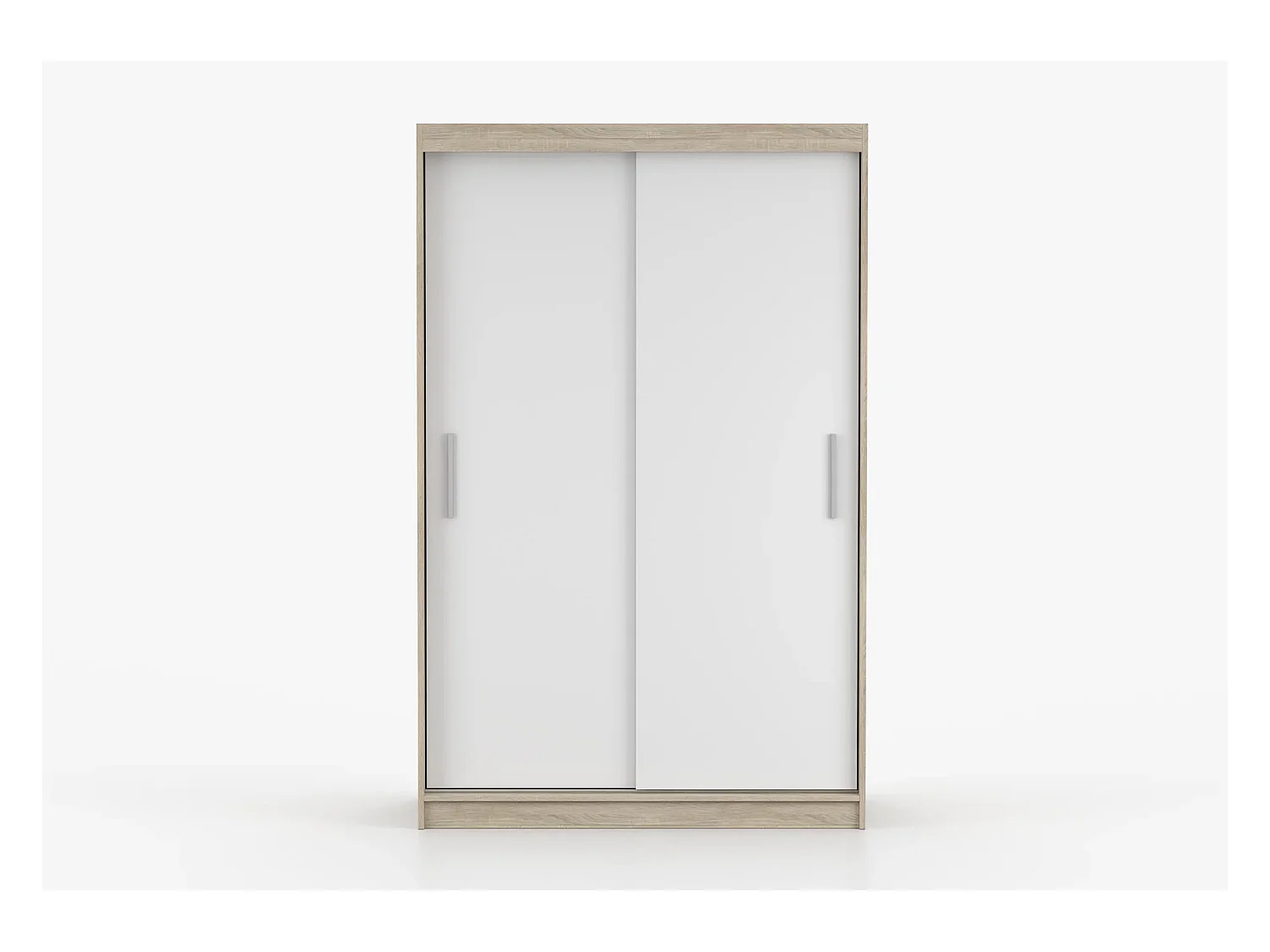Armoire Yvaé 120 cm - Chêne - Blanc