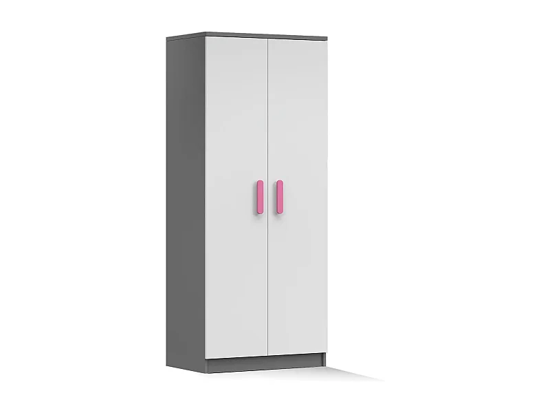 Armoire Zélina 80 cm - Rose