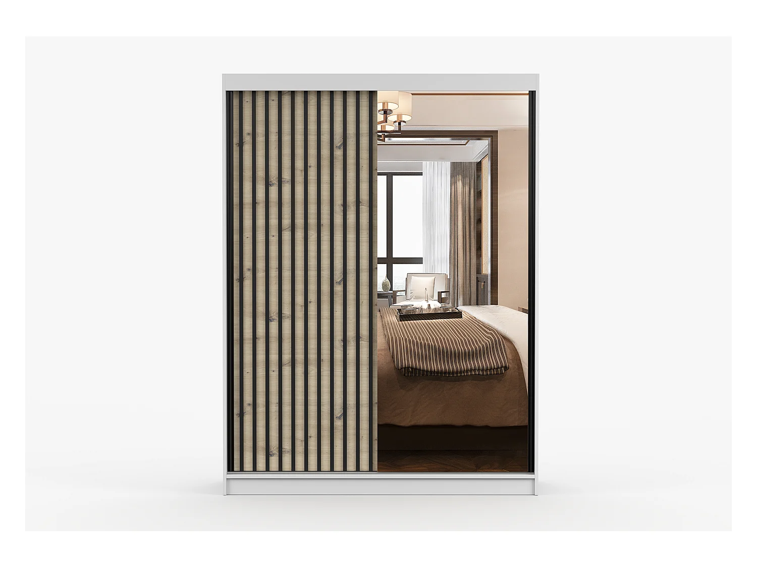 Armoire Maelysse 150 cm - Blanc - Artisan