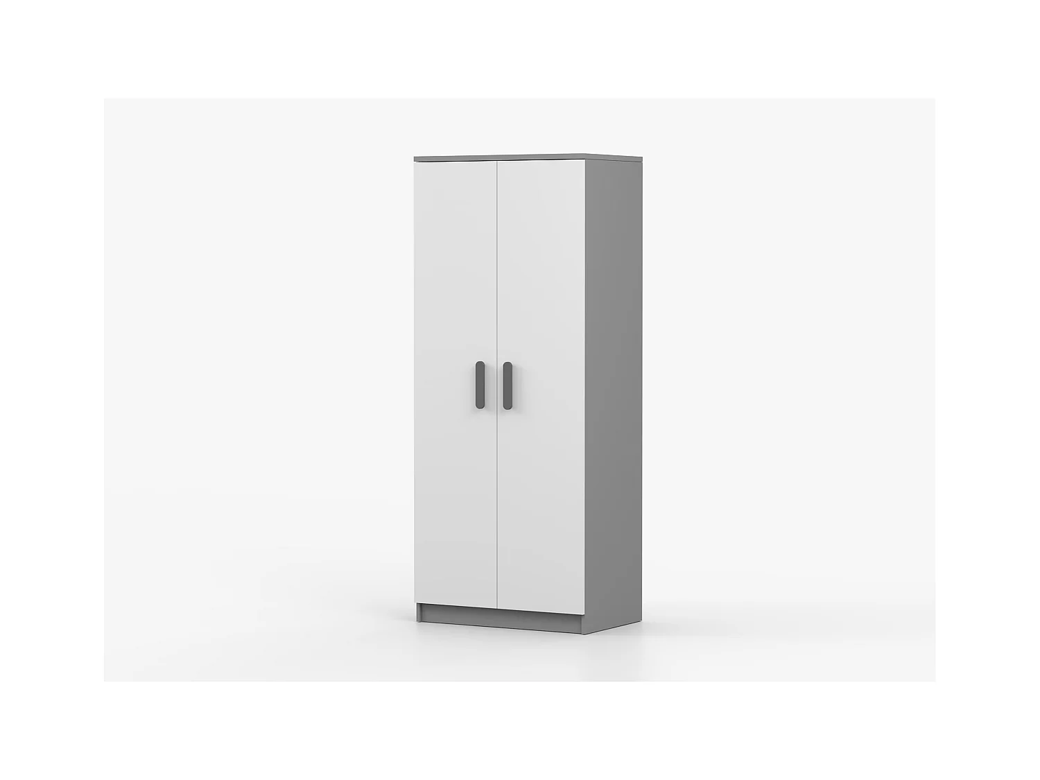 Armoire Zélina 80 cm - Gris