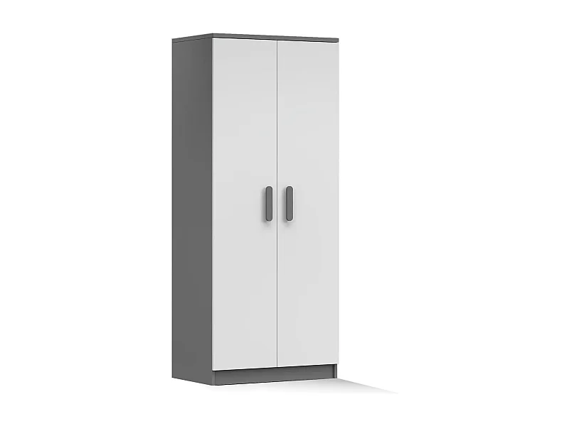 Armoire Zélina 80 cm - Gris