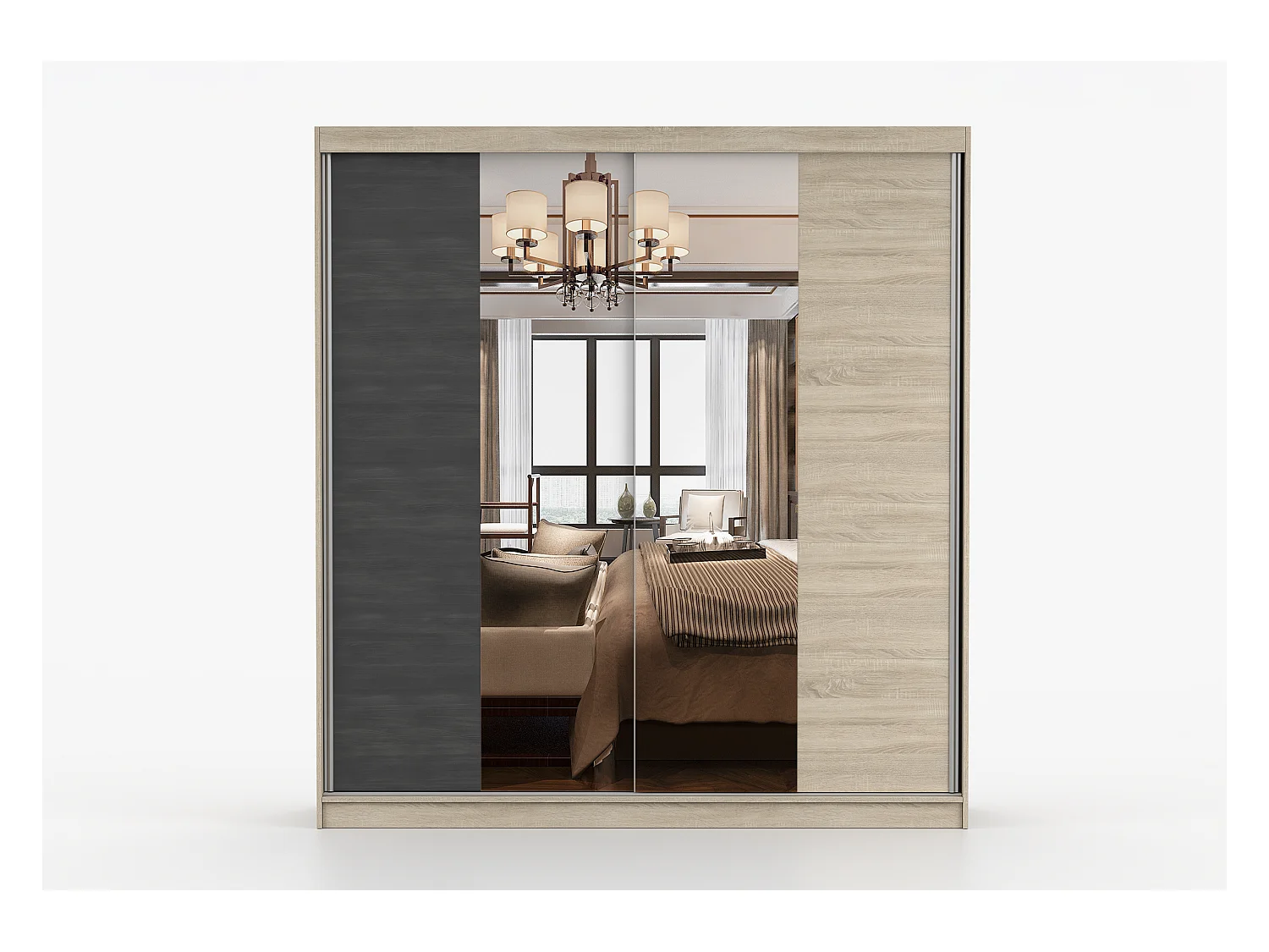 Armoire Oriane Couleur Chêne - Pin