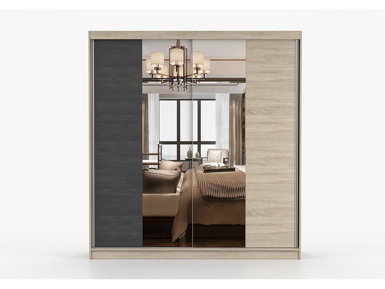 Armoire Oriane Couleur Chêne - Pin