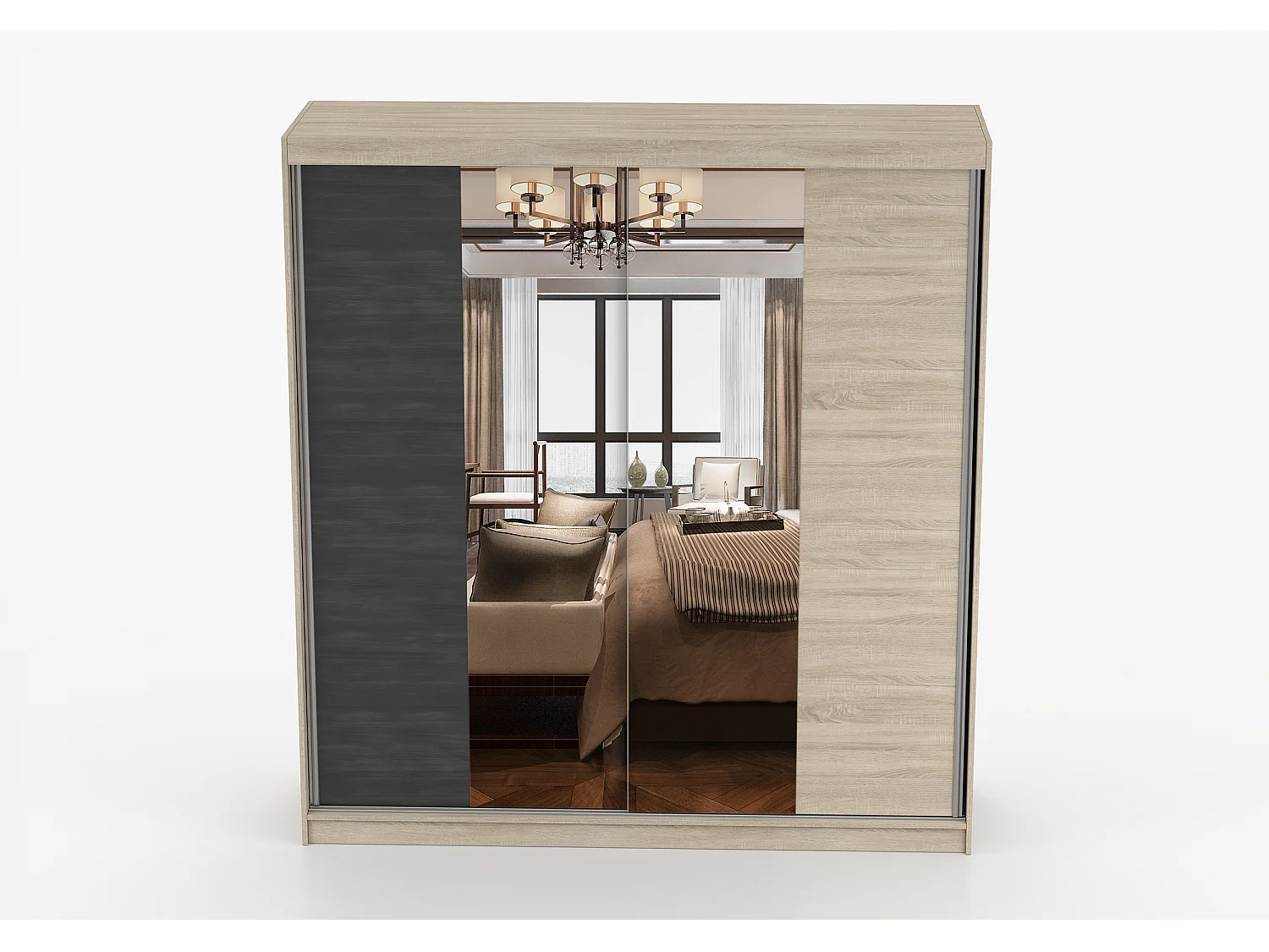 Armoire Oriane Couleur Chêne - Pin