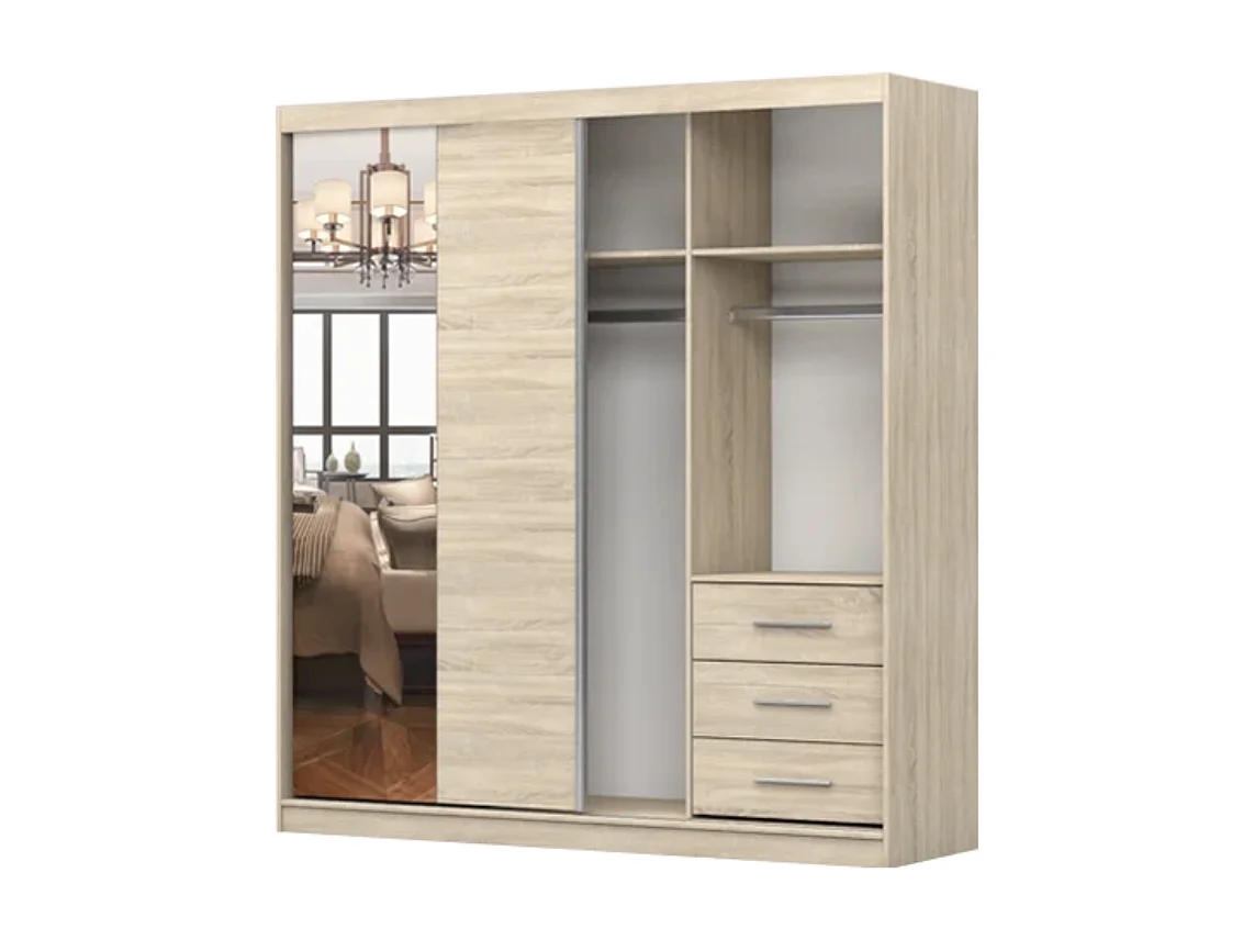 Armoire Oriane Couleur Chêne - Pin